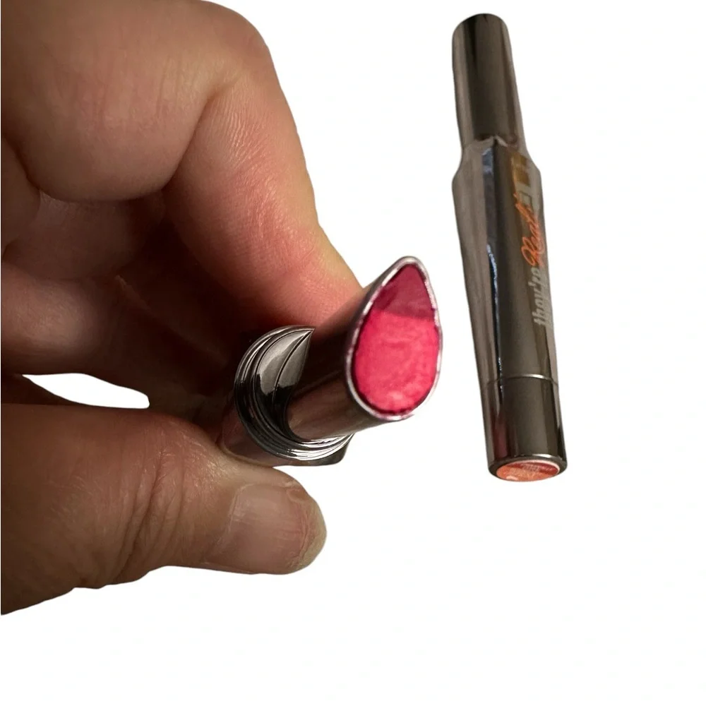 Benefit Cosmetics Double the Lip Lipstick & Liner Bundle of 2 Travel Size New